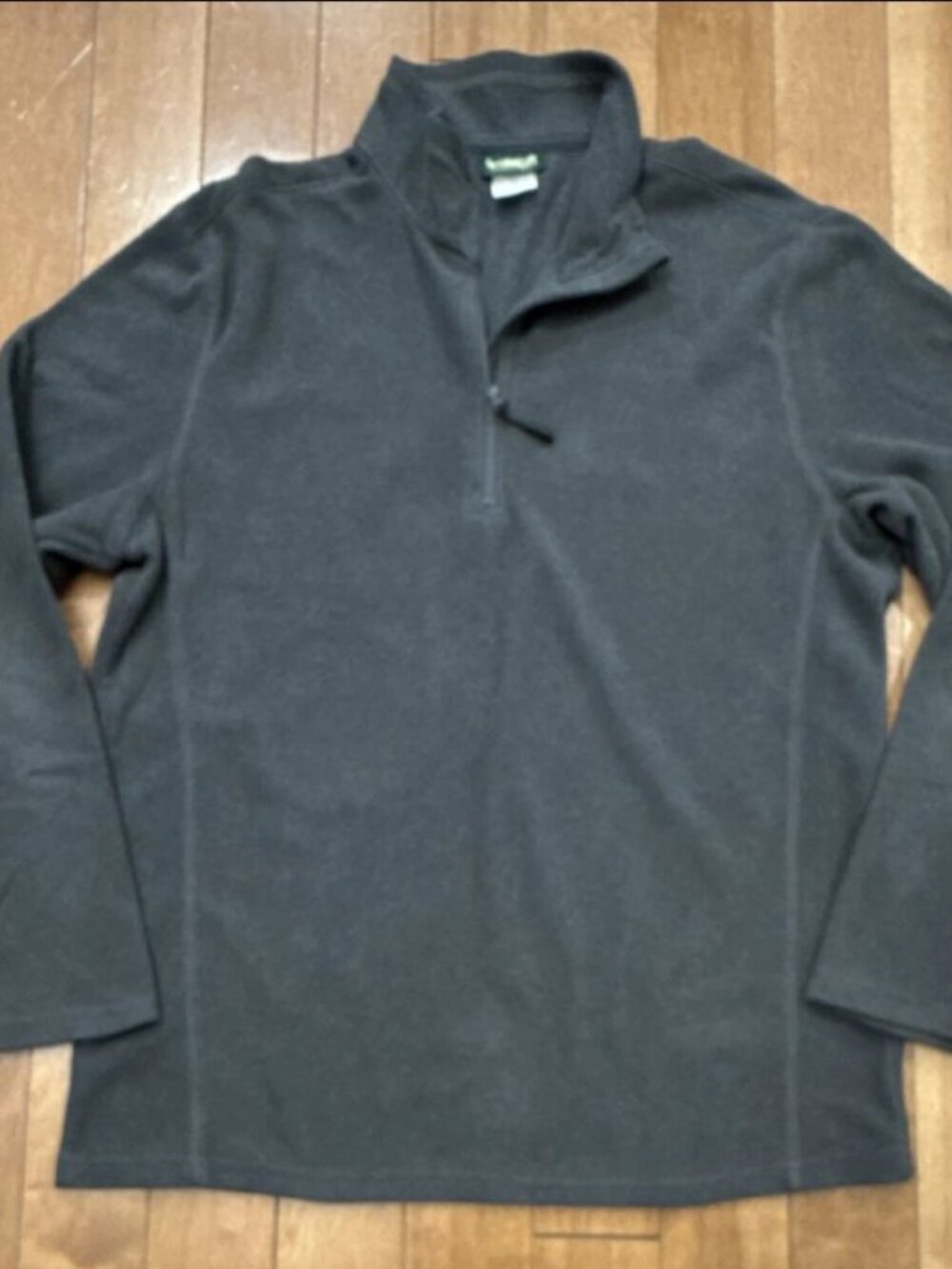 Outdoor Life Men's Gray Fleece 1/4 Zip Pullover Sweater Mock Neck Size L